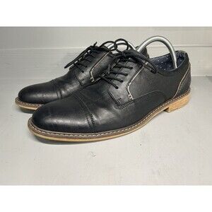 Men’s Rye By Hawker Oxford Casual Black Shoes Size 12 Lace‎ Business